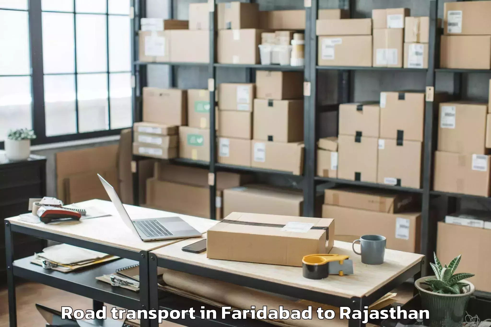 Book Faridabad to Pipalda Road Transport